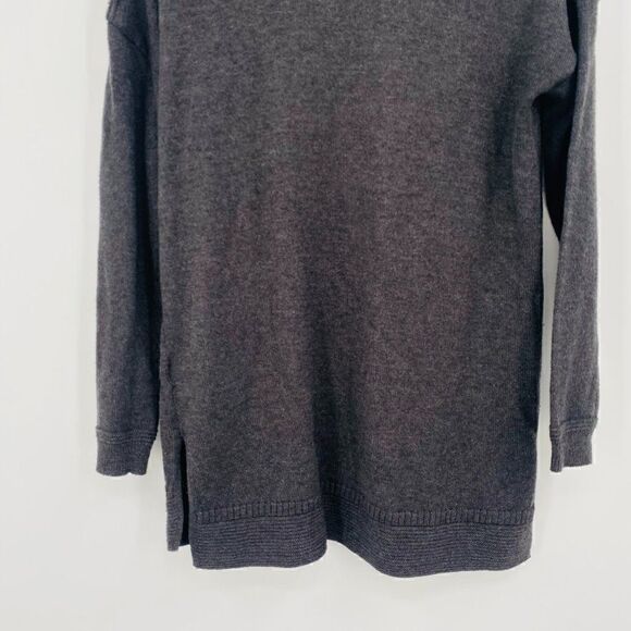 Old Navy Size Small Charcoal Gray Long Sleeve Knit Tunic Sweater Top - Picture 9 of 9